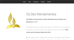 Desktop Screenshot of osdezmandamentos.com.br