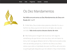 Tablet Screenshot of osdezmandamentos.com.br